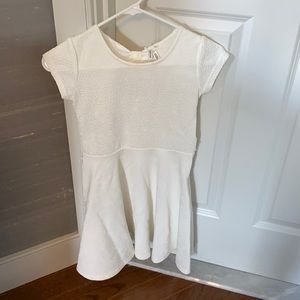 White dress with flower design